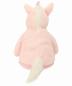 Preview: Kuscheltier Einhorn mit Namen und Herzen bedruckt